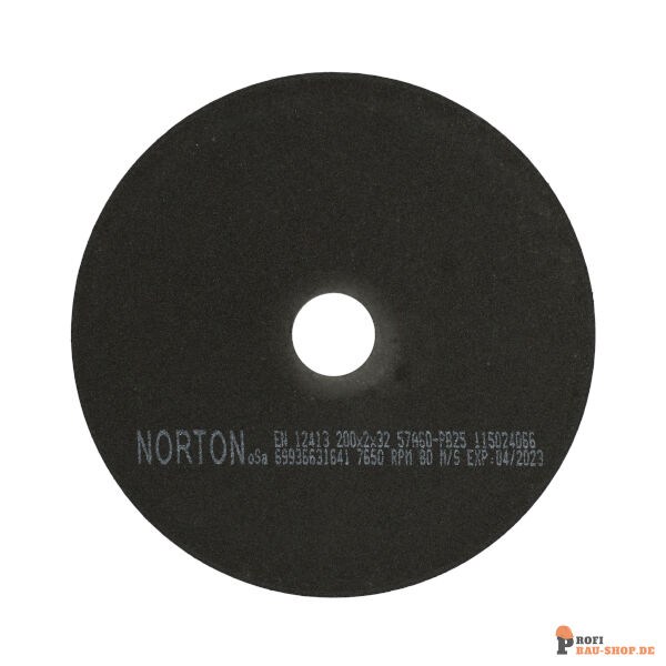 nortonschleifmittel/NORTON_schleifmittel_69936631641 Flat cutting off wheel Non-Reinforced Cut-Off-Norton NRCO-200x2x32-57A60PB25_189333